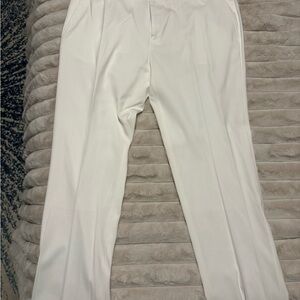 Men’s Paisley & Gray Slim Elegant White Trousers